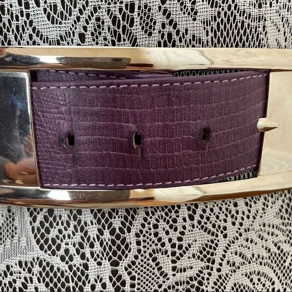 Vintage Christian Dior Belt Purple Size Small/Medium main image 7